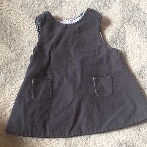 Jacadi scalloped corduroy dress